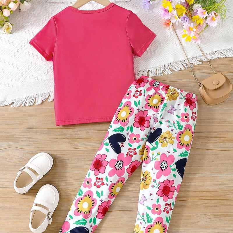 Conjunto de Calça e Camiseta Girafa