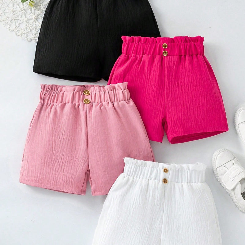 Kit 4 peças Short de menina Alice