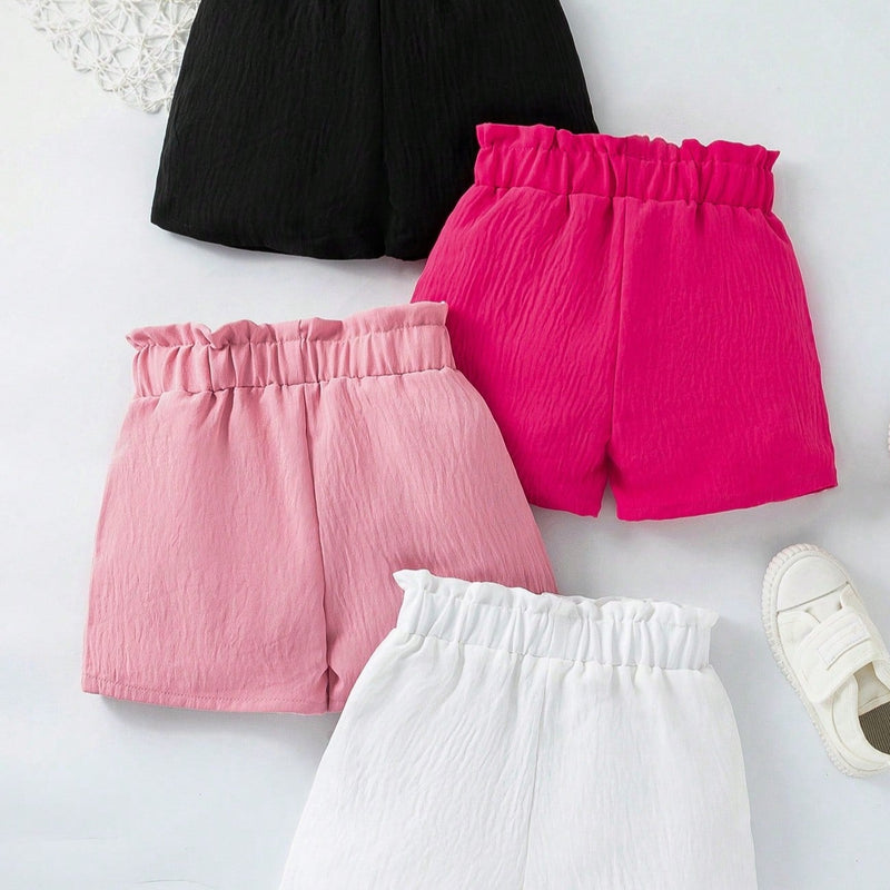 Kit 4 peças Short de menina Alice