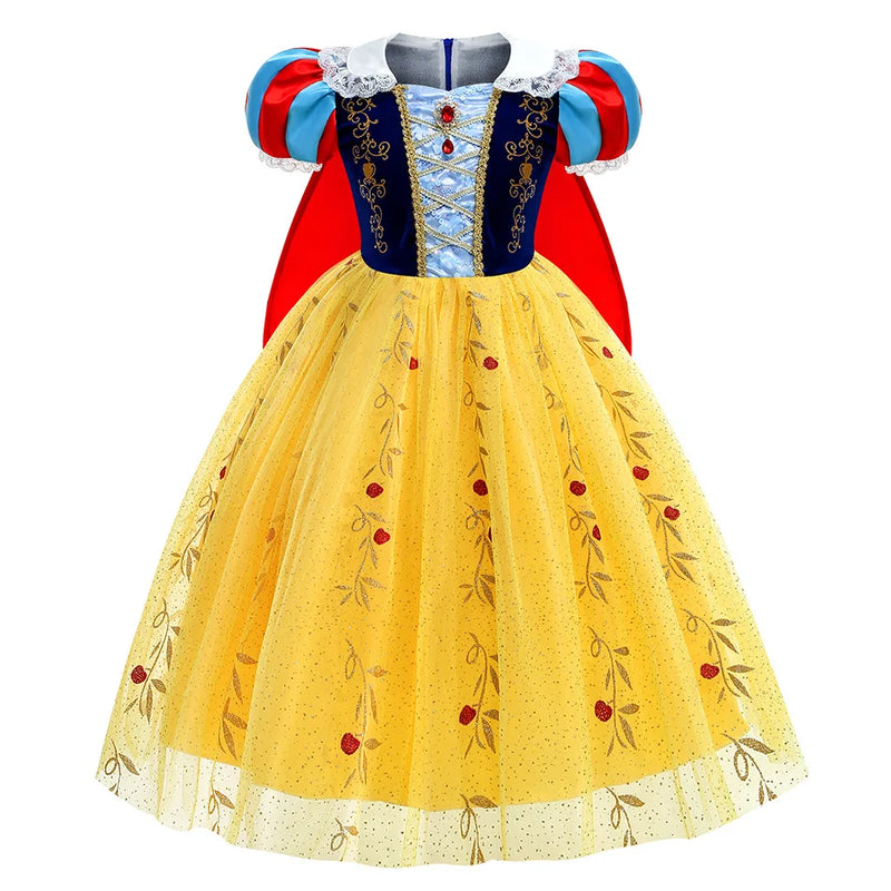 Fantasia Branca de Neve Luxo bordado