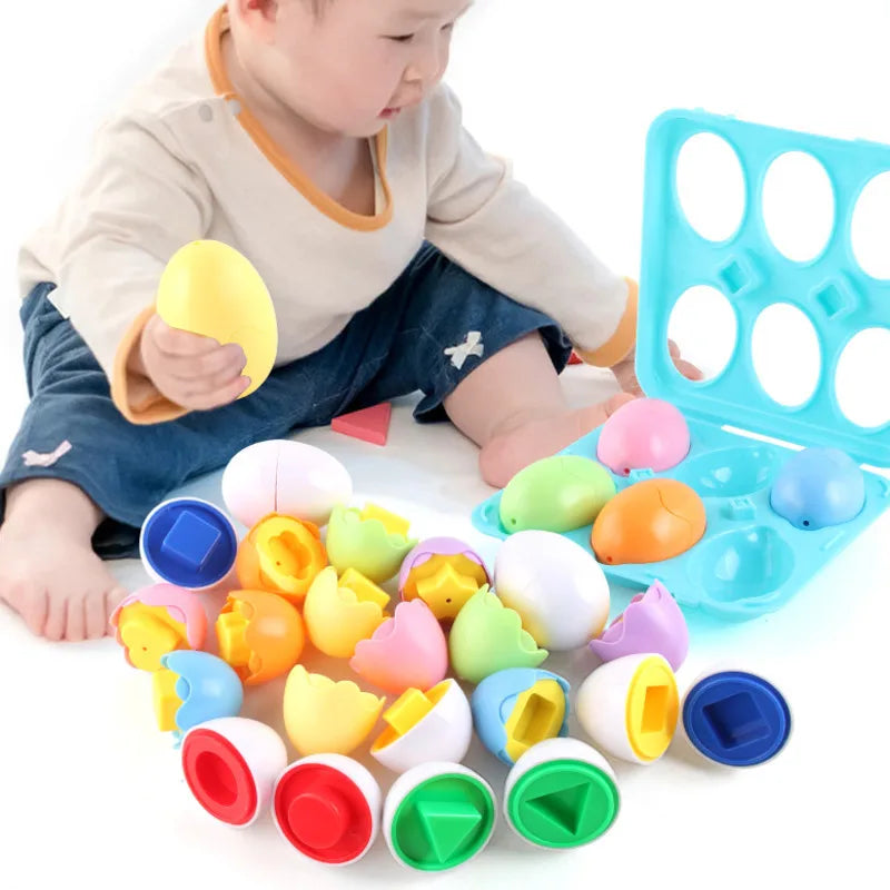 Ovos inteligentes ,Montessori brinquedos educativos para crianças